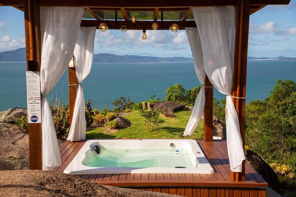 Casa Mirante Do Sol-Vista Exuberante Com Spa Governador Celso Ramos Ngoại thất bức ảnh