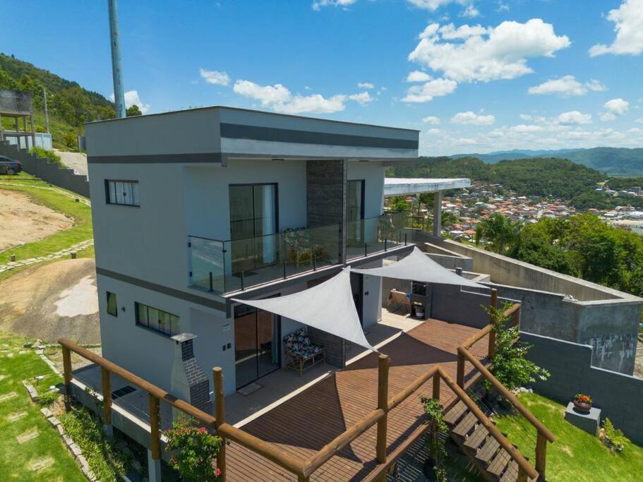 Casa Mirante Do Sol-Vista Exuberante Com Spa Governador Celso Ramos Ngoại thất bức ảnh