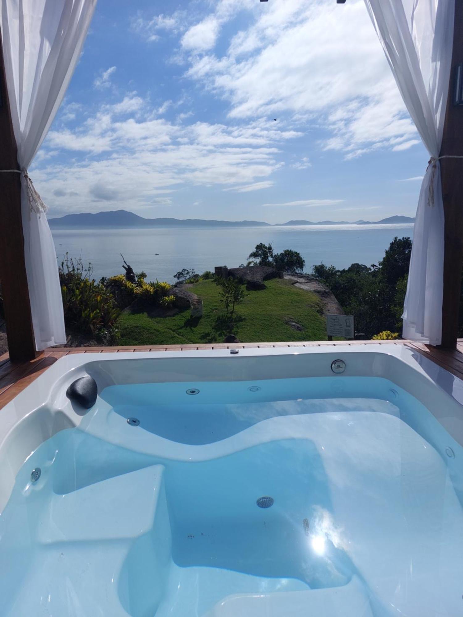 Casa Mirante Do Sol-Vista Exuberante Com Spa Governador Celso Ramos Ngoại thất bức ảnh