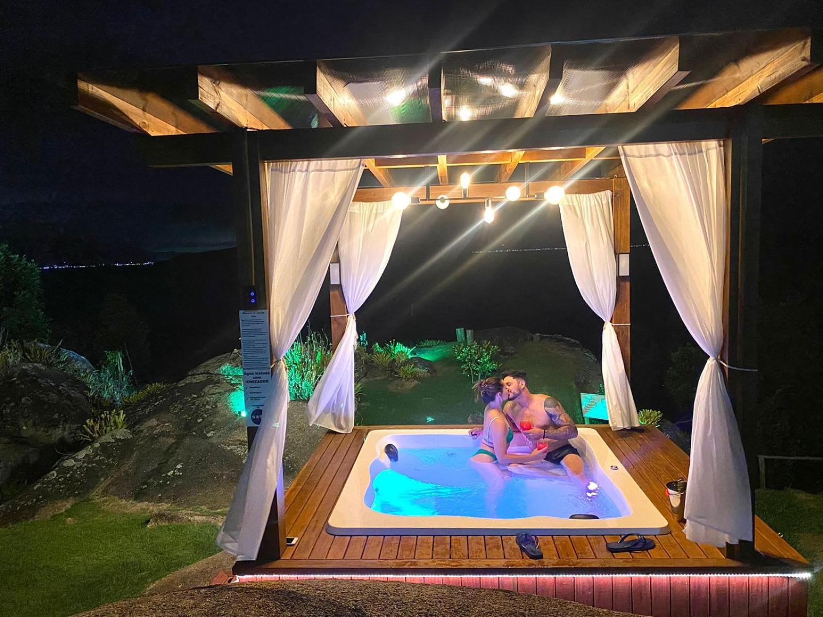 Casa Mirante Do Sol-Vista Exuberante Com Spa Governador Celso Ramos Ngoại thất bức ảnh